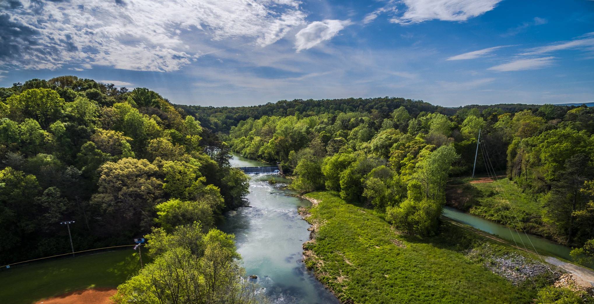 River and dam